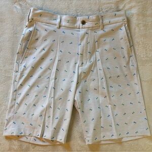 Walter Hagen Men’s Performance 11 White Patterned Golf Cart Shorts Size 32